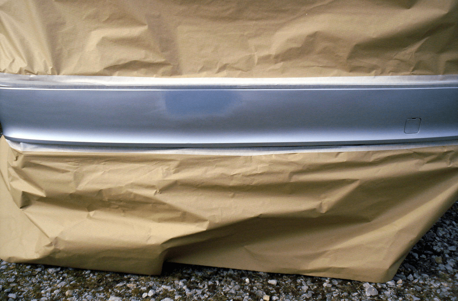 Blemished bumper treated
